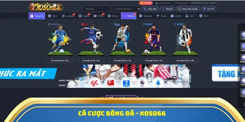 Cá cược bóng đá tại Xoso66