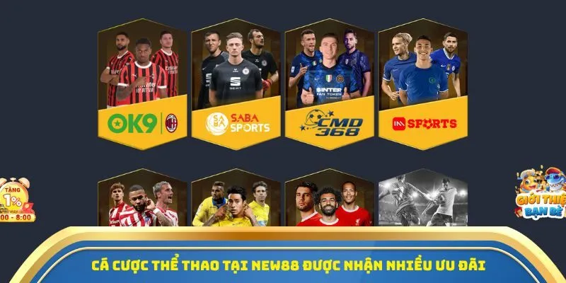 Cá cược thể thao tại New88 được nhận nhiều ưu đãi