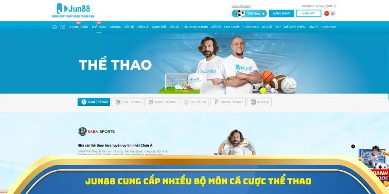 Jun88 | Sân Chơi Cá Cược Thể Thao Uy Tín Số 1 Hiện Nay 2 Jun88 cung cấp nhiều bộ môn cá cược thể thao