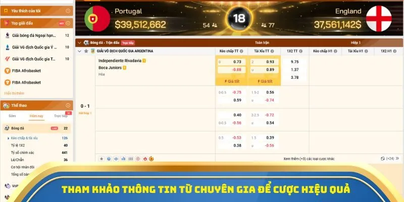 Tham khảo thông tin từ chuyên gia để cược hiệu quả