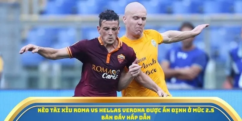 Kèo Tài Xỉu Roma vs Hellas Verona được ấn định ở mức 2.5 bàn đầy hấp dẫn
